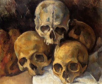 頭蓋骨のピラミッド ポール・セザンヌ Oil Paintings